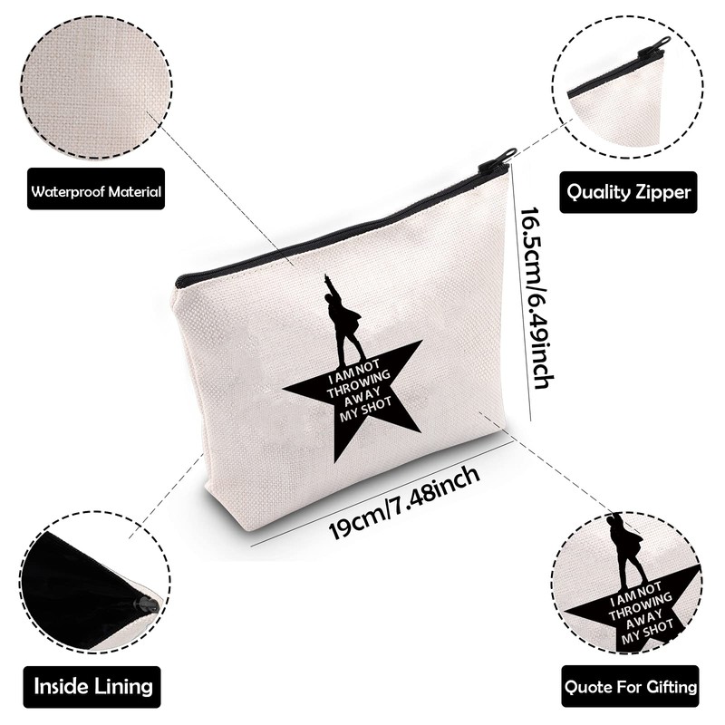 BAUNA I Am Not Throwing Away My Shot Makeup Bag