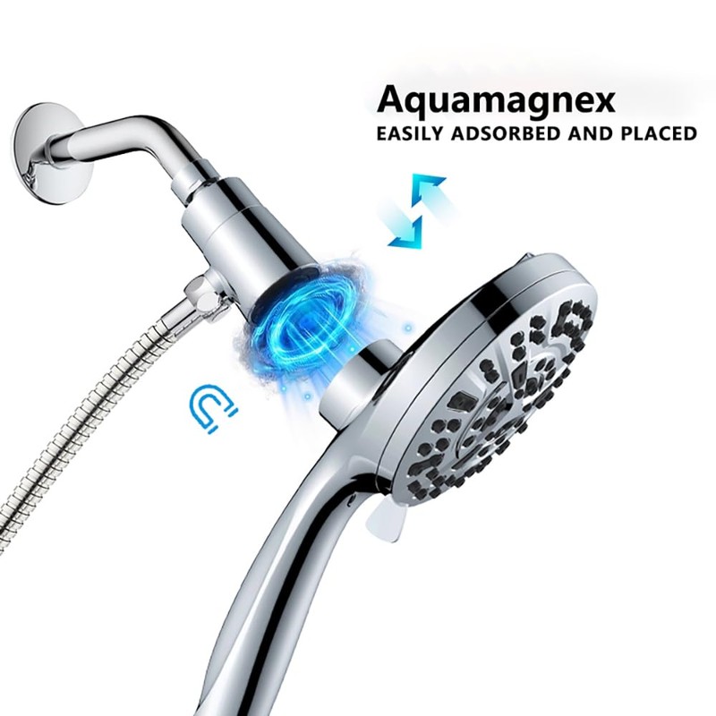 EJG High Pressure Handheld Shower Head with Hose and Adjustable