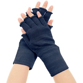 Dot Japan Kyoto Nishijin Silk Gloves, Made in Japan, UV Cut Rate 99.9% for Women and Men, Hand Care, Smartphone Compatible, Aloe Vera, Akanedo Adult Gloves, Antibacterial, Work from Home, Unisex Free