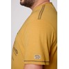 Camp David Mens Distressed V Shirt, Warm Sun