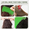 4 Pcs Head Hair Comb, 2 Pieces Lice Combs Double