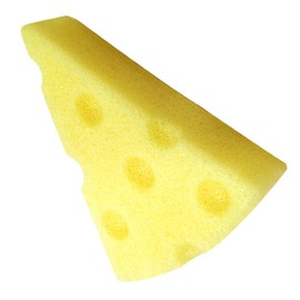 BIUDECO Cheese Shaped Facial Sponge Dual Sided Face Cleaning Exfoliating Sponge for Women Lightweight Portable for Daily Face Washing Makeup Removal Travel