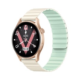 Kieslect Lora 2 Smart Watch for Women Fashion Slim with Calling Function, Incoming and Outgoing 100+ Sport Modes, 24 Hours Health Management, Magnetic Band, HD AMOLED Display, App Notifications, Music