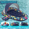 Sunikko X 3-in-1 Pool Floats with Canopy Cup Holder, XL