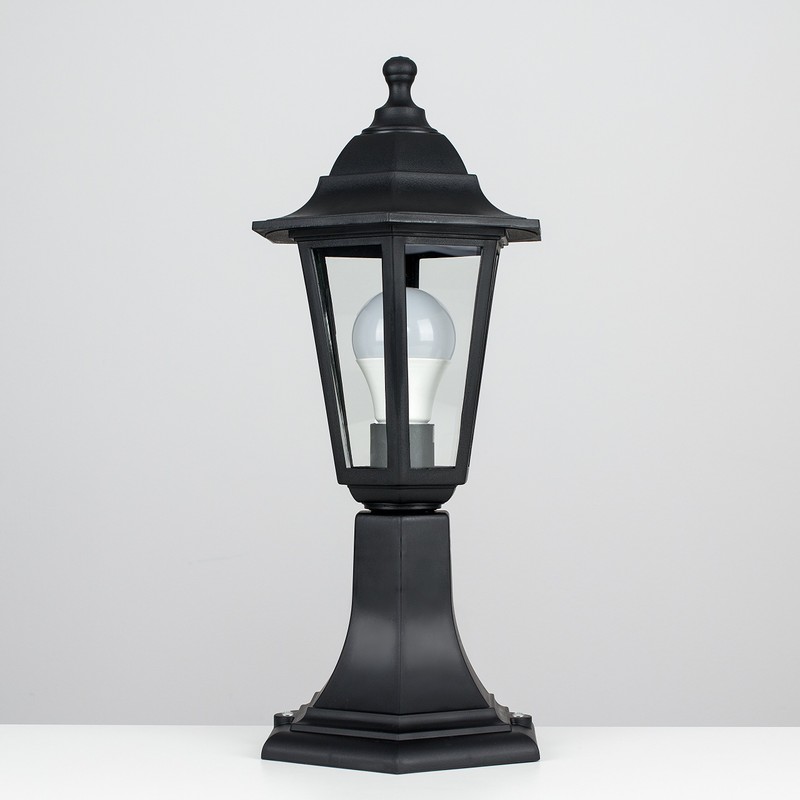 Traditional Black IP44 Outdoor Garden Lamp Post Lantern Light