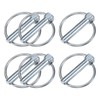 M METERXITY 6-Pack 25/64" Linch Pin with Ring, 1-31/32" Carbon