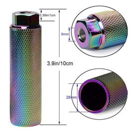 ZONSUSE 2PCS Bike Foot Pegs Aluminum Alloy Anti-Skid Lead Bicycle Foot Rest Stunt Pegs, BMX Anti-slip Rear Feet Pedals for BMX Stunt Pegs, Mountain Bikes Passengers Cycling Accessories (Multicolour)