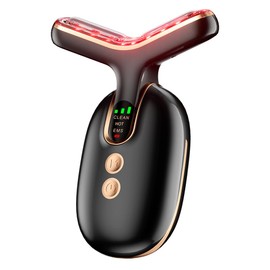 Face Massager Electric, 4 in 1, Face Lift Device,Face Sculpting Device with Vibration, Black
