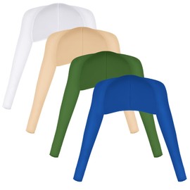 Yookat 4 Pieces Cooling Shawl Golf Cooling Shawl Arm Sleeve Sun Protection Golf Shrug for Women Men Outdoor Sports, Nude, Blue, Green, White, 15 x 25 inches