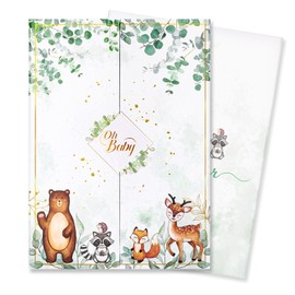 WERNNSAI Baby Shower Guest Book - Cute Hardcover Baby Shower Sign in Guest Book Photo Scrapbook for Baby Shower Reception Baby Keepsake Memory Book Baby Shower Gifts for New Parents Expecting Mothers