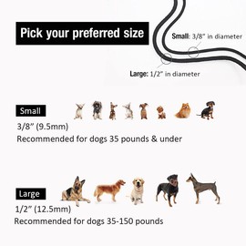 lynxking Dog Leash Slip Rope Lead Leash Strong Heavy Duty Braided Rope No Pull Training Lead Leashes for Medium Large and Small Dogs