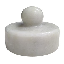 Purpledip - Maja trituradora de hierbas de piedra de mármol: accesorio de cocina ayurvédica (12469D)