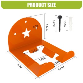 MusixiA Garage Organizer Trimmer Rack,1 Pack Heavy Duty Weed Eater Hanger,Trimmer Hanger for Grass Trimmer, Hedge Trimmer Trimmer Power Tool Organizer Wall Mount