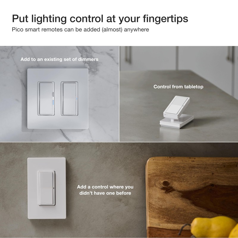 Lutron Diva Smart Dimmer Light Switch 3-Way Kit for Caseta