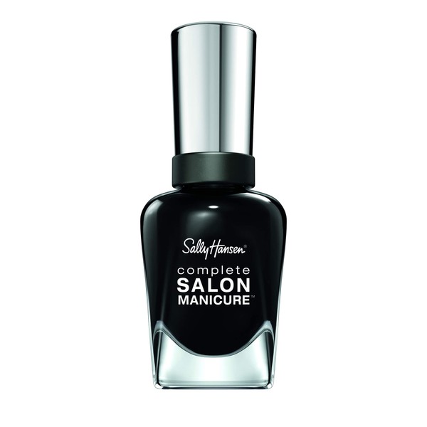 Sally Hansen Complete Salon Manicure - 700 Hooked On Onyx - Deep Black - 15g
