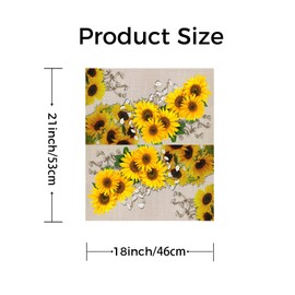 Mailbox Cover Magnetic Standard Size 21 x 18 inch Summer Sunflower Magnetic Mailbox Cover Waterproof Post Box Magnetic Covers for Garden Patio Decoration