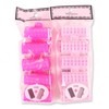 Clip Hair Rollers 5-Piece Set (Random Color) 2.5x6cm 4ea