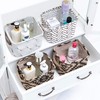 LessMo 4 Pack Storage Baskets, Collapsible Mini Storage Boxes, Canvas