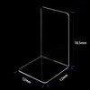 ELANBALU 6 Pcs Set Heavy Acrylic Book Stand Clear Anti-Slip