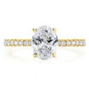 Bo.Dream 1.5ct/2ct Oval Cut Cubic Zirconia CZ Engagement Ring Rhodium