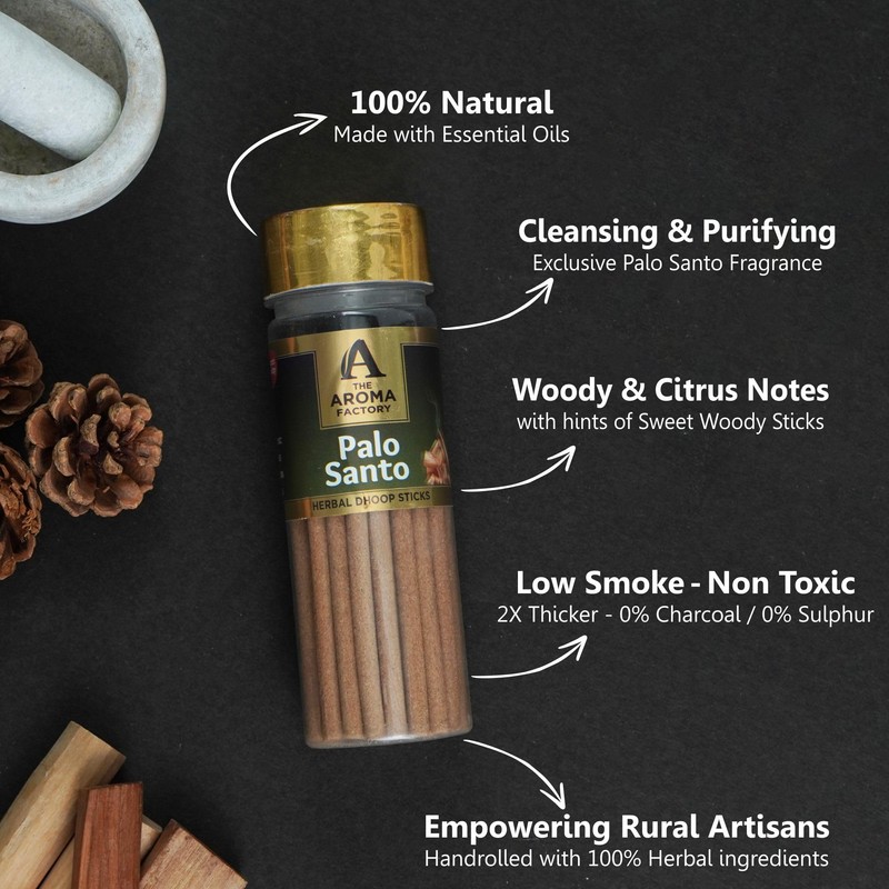 The Aroma Factory Dhoop batti, No Bamboo Herbal Dhoop Sticks