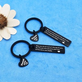 Thank You Gift Appreciation Keyring May You be Proud of the Work You Do Keychain Keyring Gift for Volunteer Appreciation Coach Mentor Nurse Doctor Employee Gift Social Worker Keyring