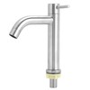G1/2in Male Thread Stainless Steel Water Faucet Undercounter Single Cold