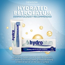 Hydrolatum Hydrolatum Moisturizing Body Cream - Hydrating Lotion for Sensitive & Extra Dry, Nourishing Skin Protection for Men & Women, 2-Pack (2oz)