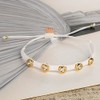 KELITCH Crystal Nail Miyukyi Beads Wax Rope Bracelets Friendship Bracelets