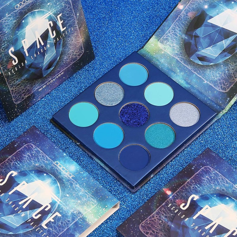 Docolor Eyeshadow Palette Blue Gemstone Make Up Palette Vegan Formula