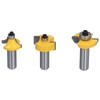 3Pcs Shaker Door Router Bit Set Premium Blade Durable Rustproof