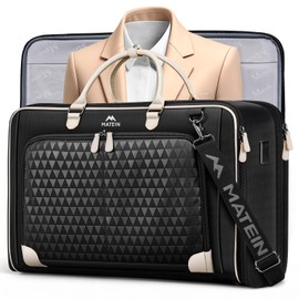 MATEIN Carry On Garment Bags for Airplanes, Travel Garment Bags for Women Up to 5 Suits with Aroma Pads & USB Port, Convertible Wrinkle Free Hanging Suit Carrier with Shoe Compartment Fit 15.6" Laptop