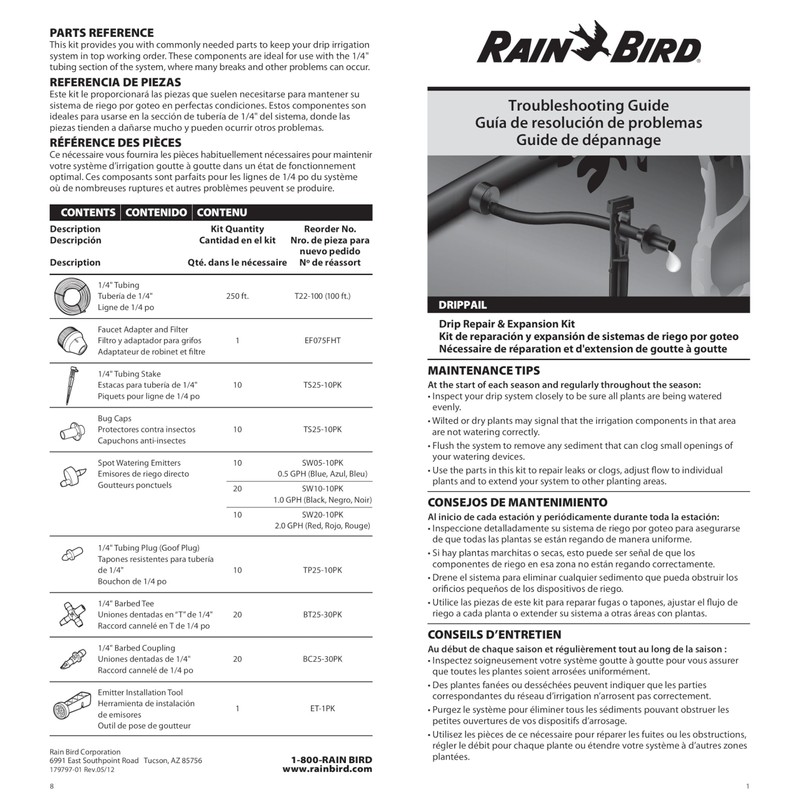 Rain Bird DRIPPAILQ Drip Irrigation Repair and Expansion Kit