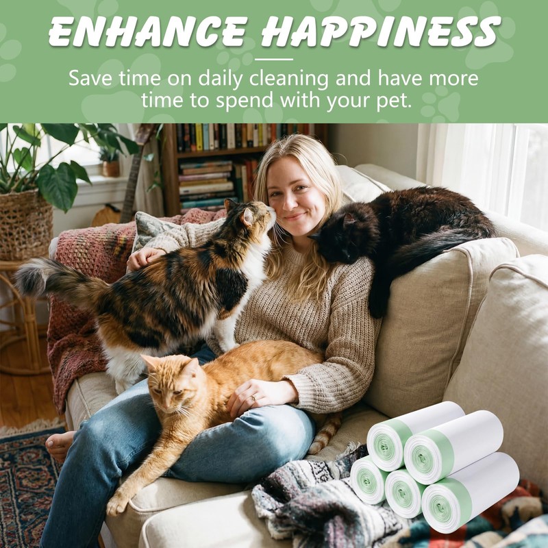 Cat Litter Box Liners For Meowant, 100 Count, 20 x