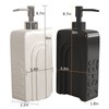 Karisky Soap Dispenser Set with Funnel, Non-Slip Silicone Pads, 2