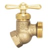 Eastman Female No-Kink Hose Bibb, 1/2 Inch FIP, Brass Plumbing