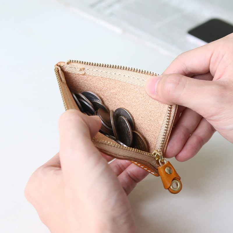 PORCO ROSSO / Thin Gusset Zip Coin Case [sokunou], red