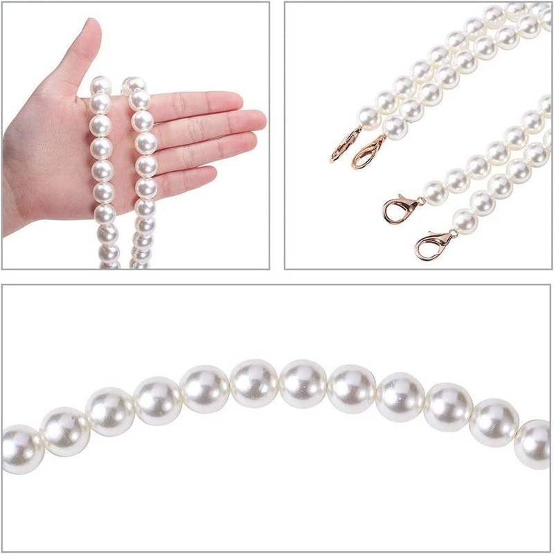 Handle Bead Handle 2pcs Bag Beaded Handle Handle Bead Strap