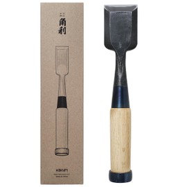 KAKURI Japanese Wood Chisel for Woodworking 1-5/8" (42mm), Made in JAPAN, Professional Wood Chisel Oire Nomi (Hand Forged), Japanese White Steel No.2 Blade, White Oak Wood Handle
