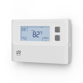SASWELL T21 Programmable 2 Heat/1 Cool Thermostat for Home, Digital Household Thermostat Compatible with Heat Pump with Auxiliary Heating and Conventional 2H/1C Multi-Stage System(C-Wire Recommended)