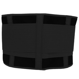 Breathable Mesh Support Exercise Belt Adjustable Waistband Fitness Waist ProtectorBlack L