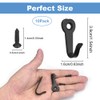 RMENOOR 10 Pcs Coat Hooks, Single Hanger Hook with 10