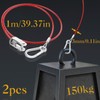 SWTYExt 2 pieces breakaway rope trailer, 1 m catch rope