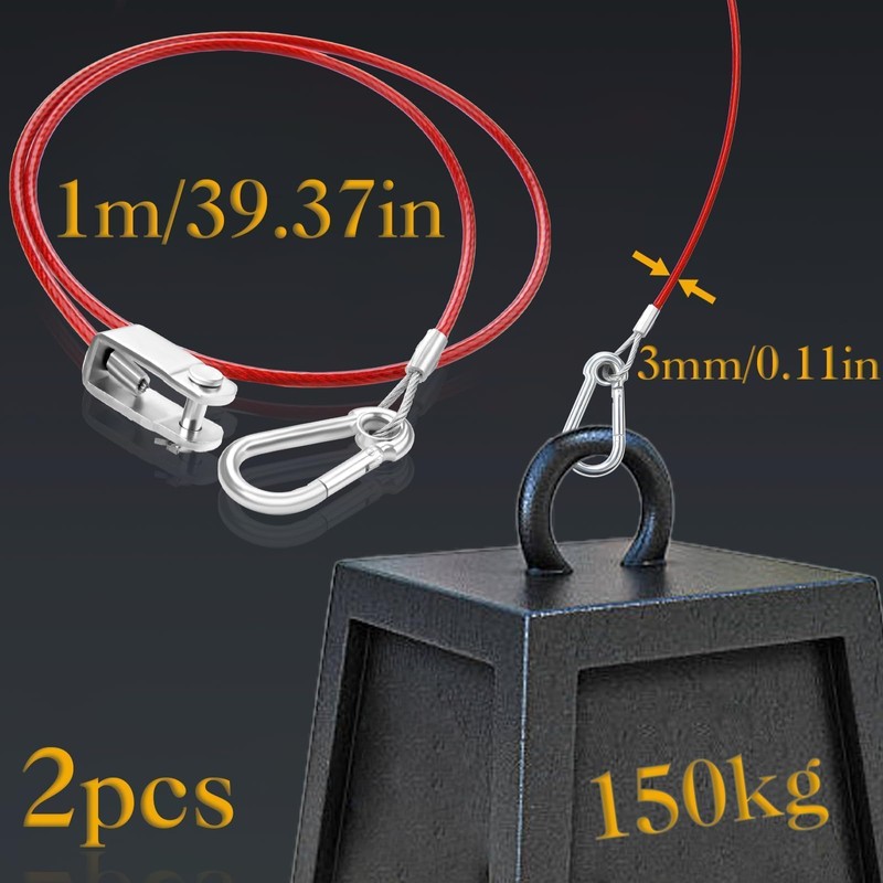 SWTYExt 2 pieces breakaway rope trailer, 1 m catch rope