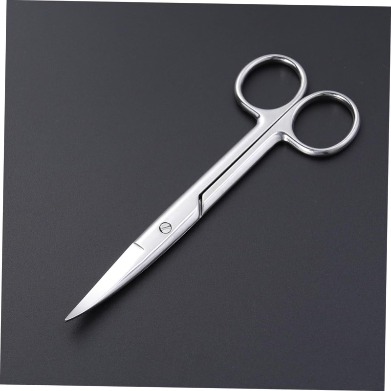 BIUDECO Professional Makeup Scissors Stainless Steel Curved Eyebrow Trimmer Cutting