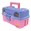 Plano Plano 2-Tray Tackle Box with Dual Top Access, Periwinkle/Pink,