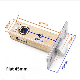 SagaSave Tubular Latch, Mortice Latch Door Latch Designed to be Used with Unsprung Lever Door Handles 45mm