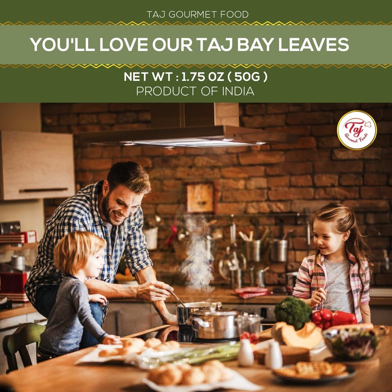 TAJ Bay Leaves (Tej Patta), 16oz Bulk Pack | Whole