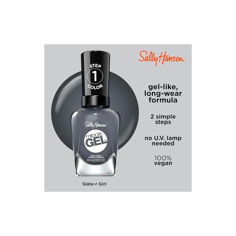 Sally Hansen Miracle Gel Slate-r Girl, .5 Oz, Pack Of