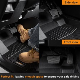 Binmotor-Floor Mats & Cargo Liner for Dodge Durango 2016-2024 2025(Only 7 Seats), All Weather Car Floor Mats Durango Accessories-Durango GT, GT Plus, R/T, R/T Plus, R/T Premium